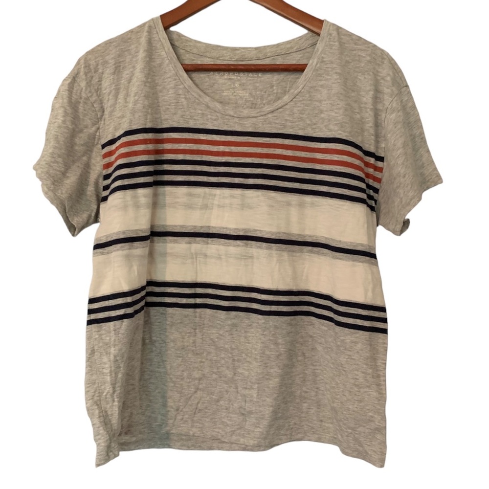 [Aeropostale] BOGO $1 Striped Crewneck Tee